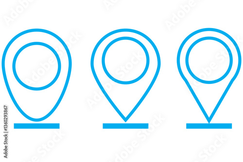 Free Download Location pin icon. Map pin place marker. Location icon. Map marker pointer icon set. GPS location symbol collection. Flat style - stock vector. - GFXLoad