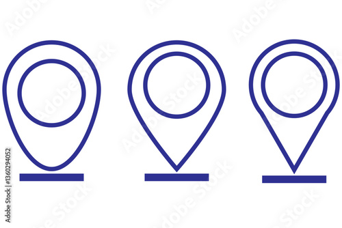 Set of map pin location icons. Modern map markers .Vector illustration on a white background. Free Download Set of map pin location icons. Modern map markers .Vector illustration on a white background. - GFXLoad