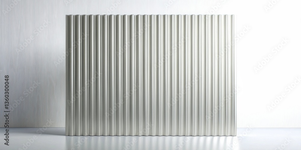 Abstract Fluted Panel Room Divider, Elegant Modern Design Element Abstract Fluted Panel Room Divider, Elegant Modern Design Element