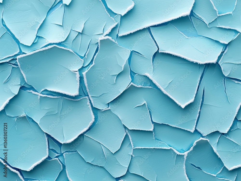 Abstract Pale Blue Cracked Paint Texture Background Abstract Pale Blue Cracked Paint Texture Background