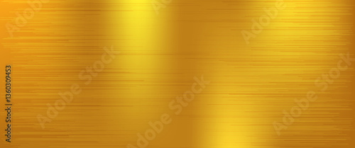 Gold fine brushed steel metal texture , brass background vector illustration
