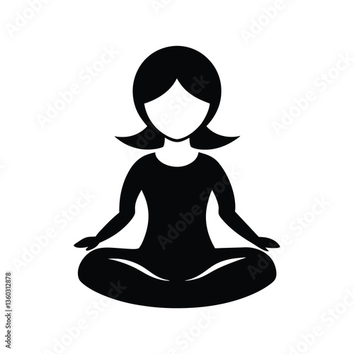 vector illustration of yoga