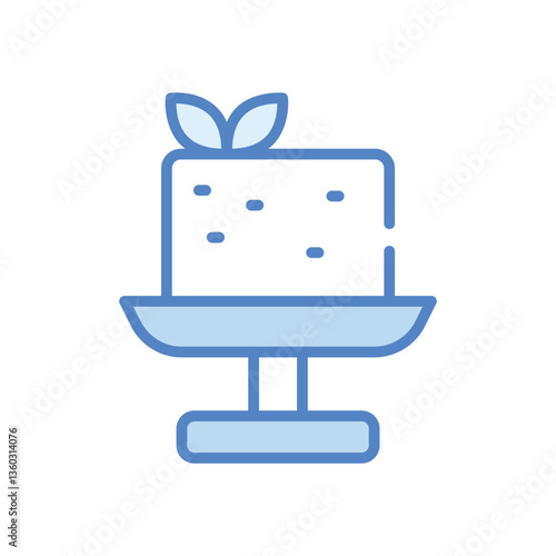 Tofu  icon vector