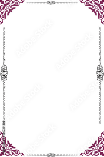 frame with red hearts