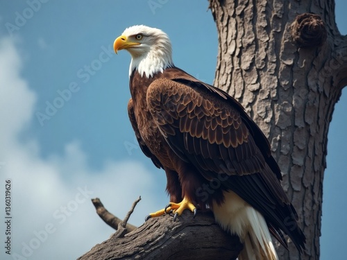 bald eagle on a branch