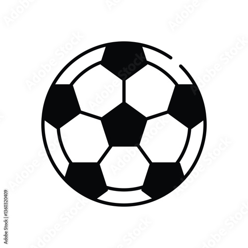 Football vector icon stock illustration