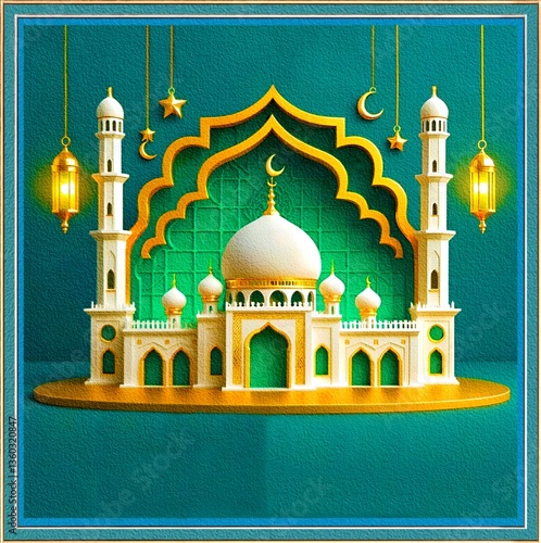 illustration of mosque