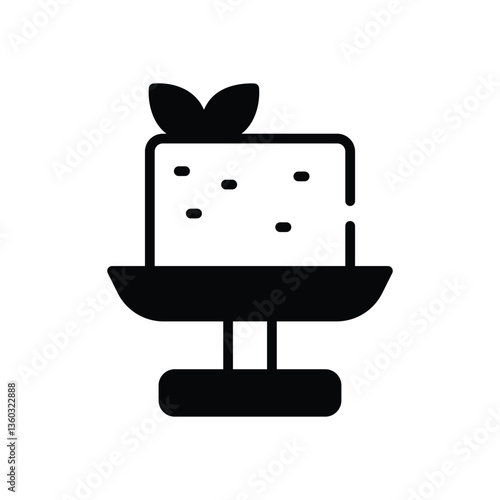 Tofu  icon vector