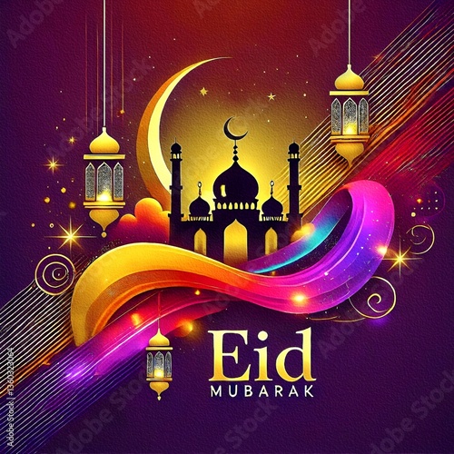 eid mubarak greeting card