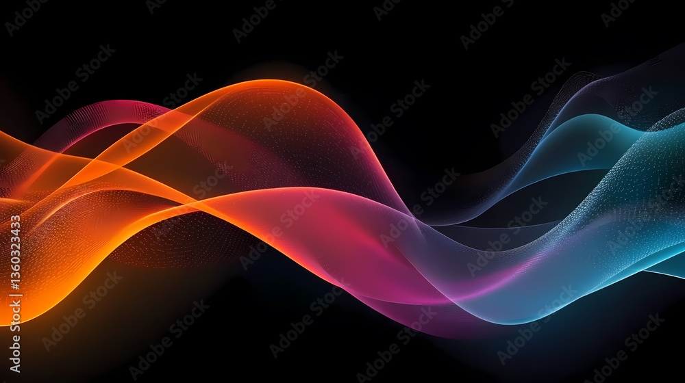 Obraz premium Interwoven wave patterns