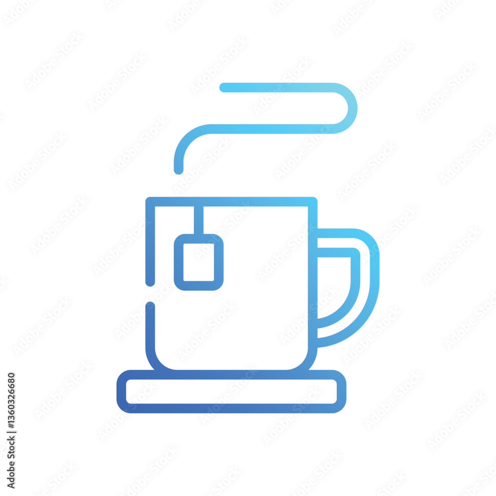 Tea Cup icon vector Tea Cup icon vector