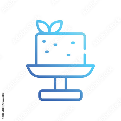 Tofu  icon vector
