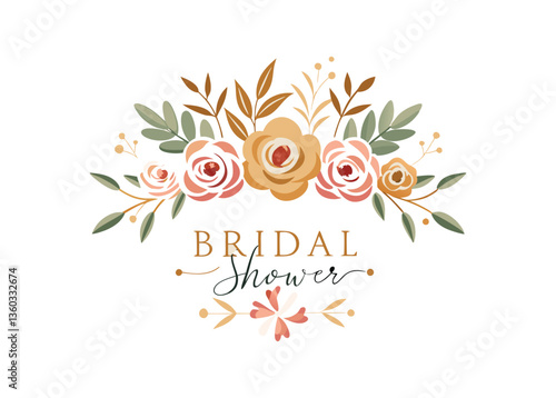 Elegant Floral Bridal Shower Design
