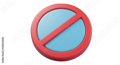 Free Download Isolated Red Prohibition Sign - GFXLoad