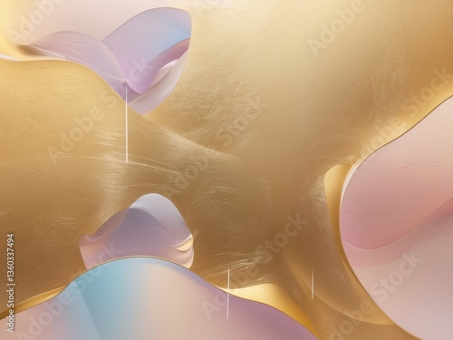Abstract digital art piece that appears to be Gold background.