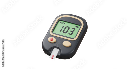 Isolated Digital Glucose Meter with Display Reading 103