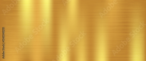 Gold texture with fine brush steel, vector background illustration.eps10