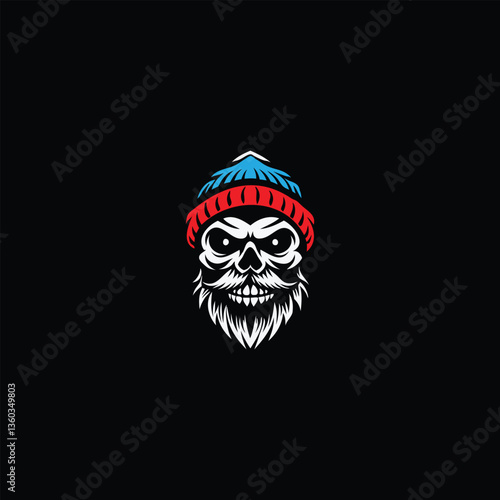 Free Download Bearded Skull Logo - GFXLoad