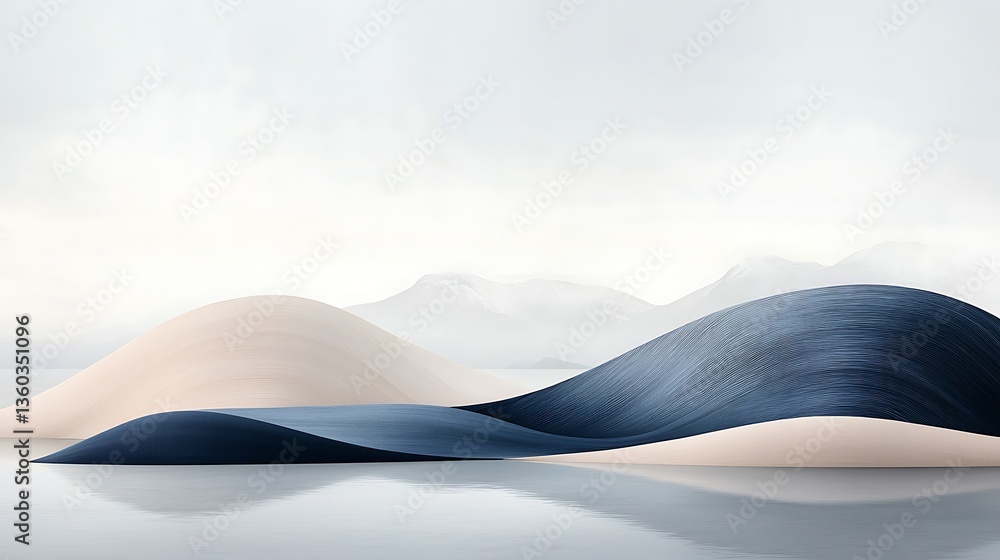 Serene Abstract Landscape. Serene Abstract Landscape.