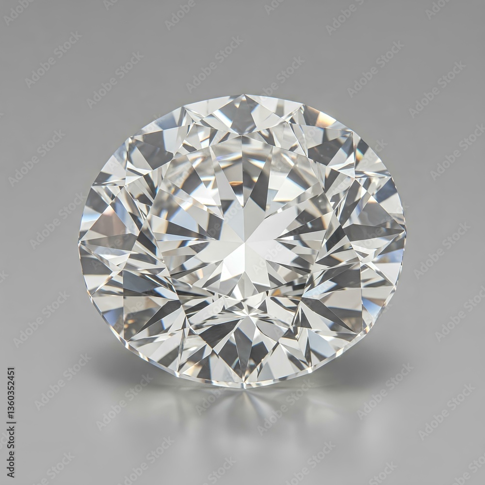 Sparkling 1.01 Carat Round Diamond on Grey
Sparkling 1.01 Carat Round Diamond on Grey
