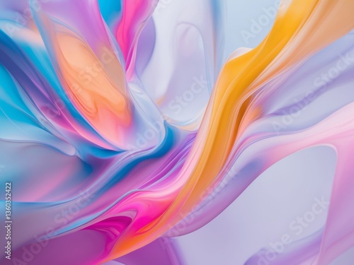 Abstract digital art piece that appears to be Vivid fluid.