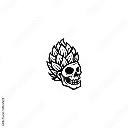 Hops Skull Logo