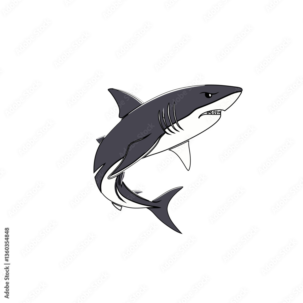 Naklejka premium shark 