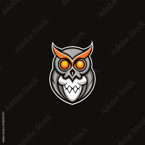 Owl Skull Logo. Creative Skull Logo