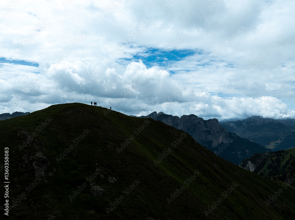 Fototapeta premium Aerial Drone View of Mountain Landscape
