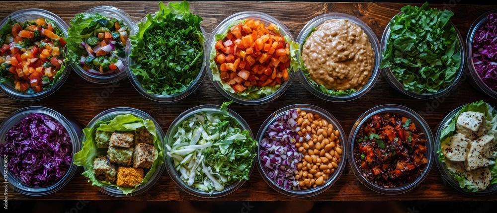 Delicious and Healthy Salad Bar Ingredients Delicious and Healthy Salad Bar Ingredients