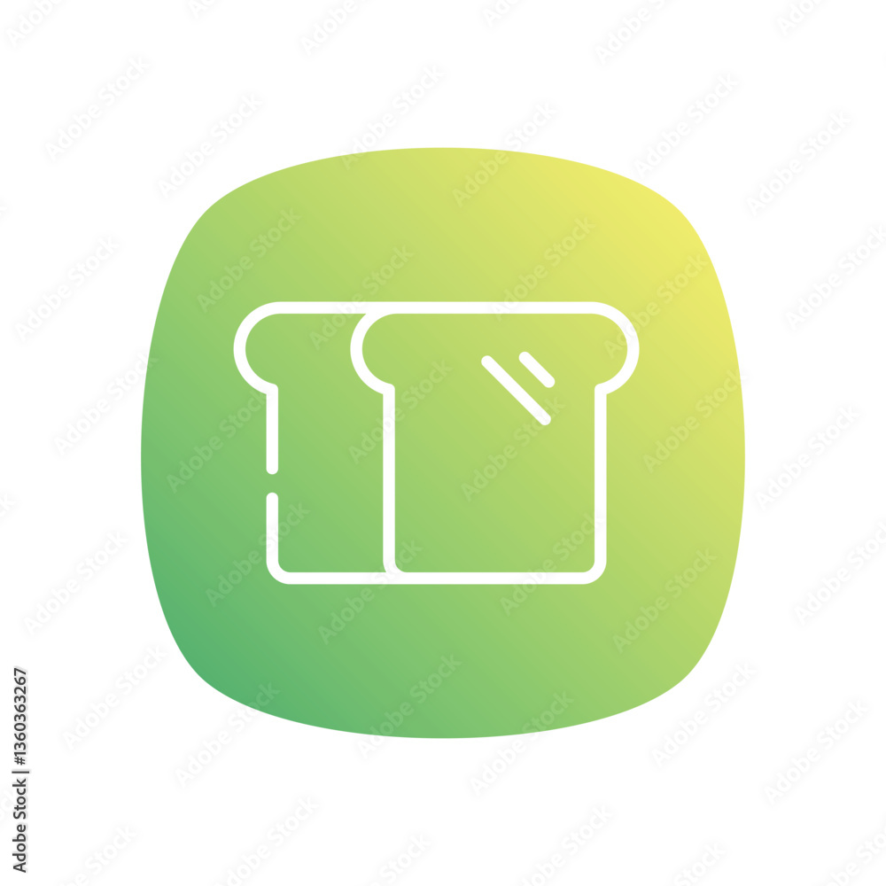 Bread icon vector Bread icon vector