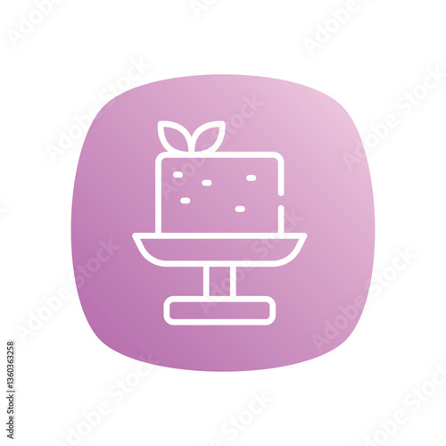 Tofu  icon vector