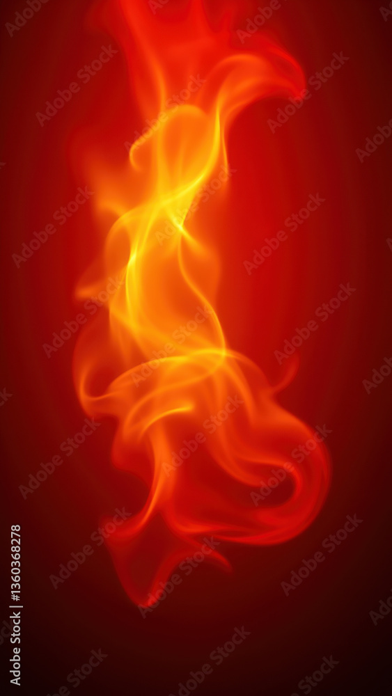 Fototapeta premium A fiery depiction of a wildfire, illustrating the intensity and danger of nature's power.