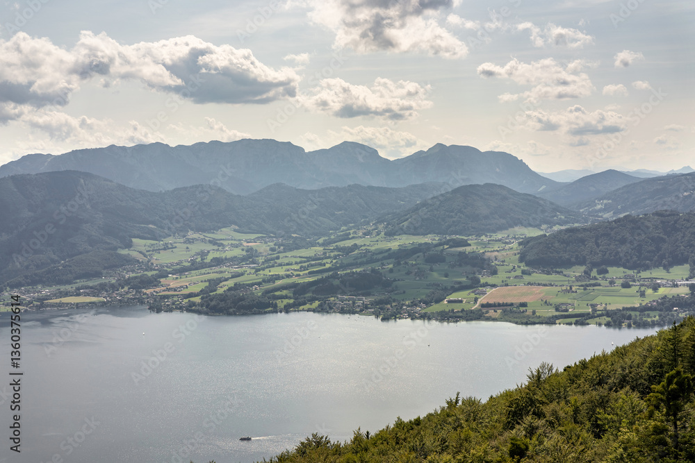 Summer holiday in Gmunden Austia, lake, mountains, yachts Summer holiday in Gmunden Austia, lake, mountains, yachts