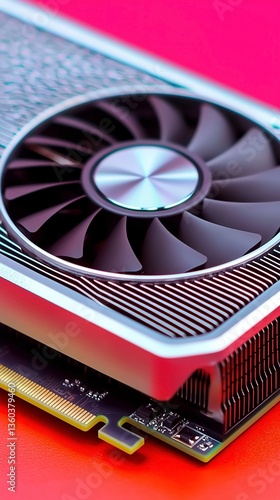 Obraz na płótnie Modern Computer Graphics Card w salonie