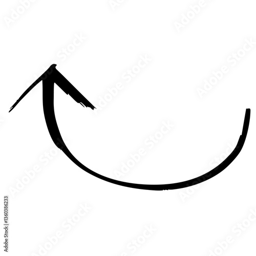 上昇する矢印のイラスト素材　ベクター