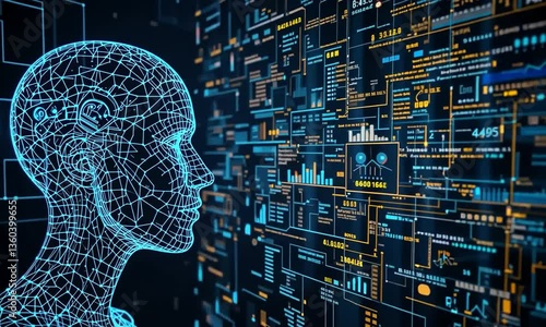 AI Artificial Intelligence Technology For Data Analysis, Research And Planning. 4k