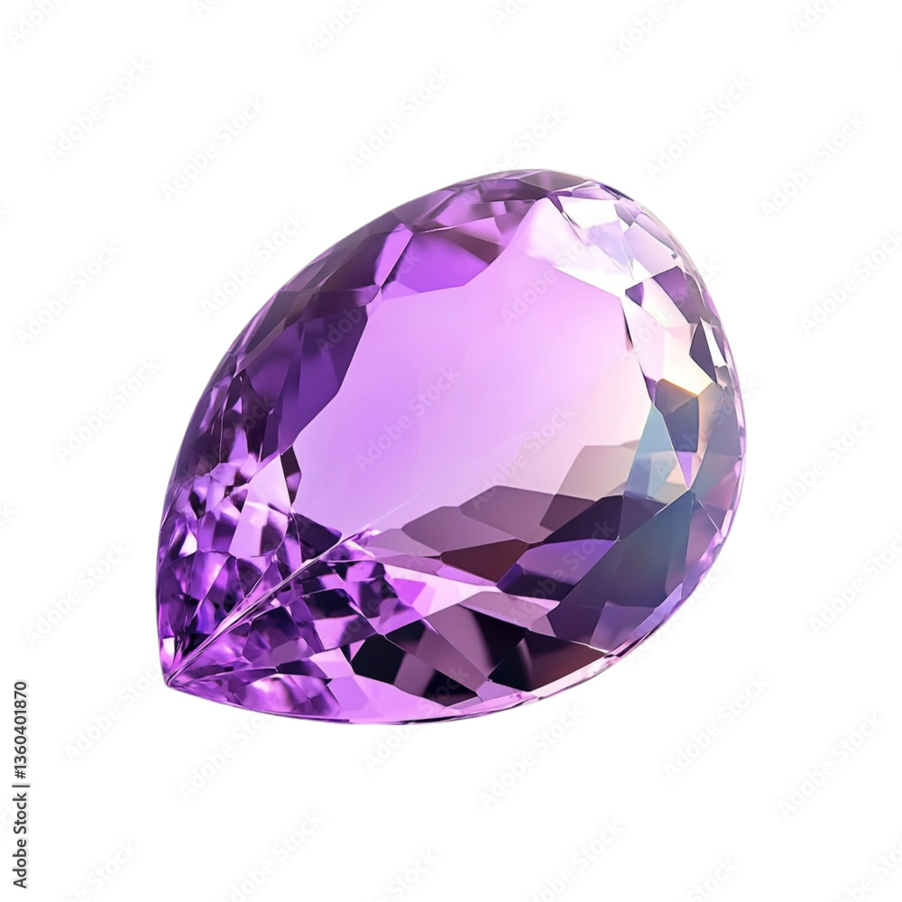 Stunning Amethyst Gemstone Closeup Sparkling Purple Jewel, Stunning Amethyst Gemstone Closeup Sparkling Purple Jewel,