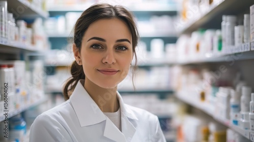 Pharmacist assisting customers in a modern pharmacy setting with prescription medications Free Download Pharmacist assisting customers in a modern pharmacy setting with prescription medications - GFXLoad