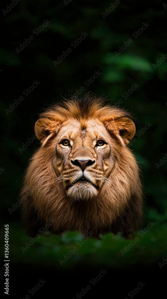 Fototapeta premium Majestic Lion Portrait