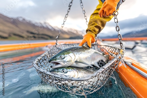 Salmon Harvest for Fjord Farm.