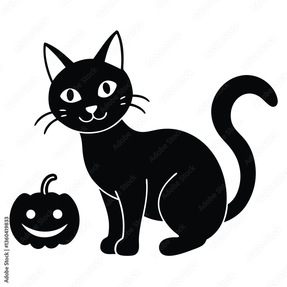 black cat illustrations various poses Halloween black cat illustrations various poses Halloween