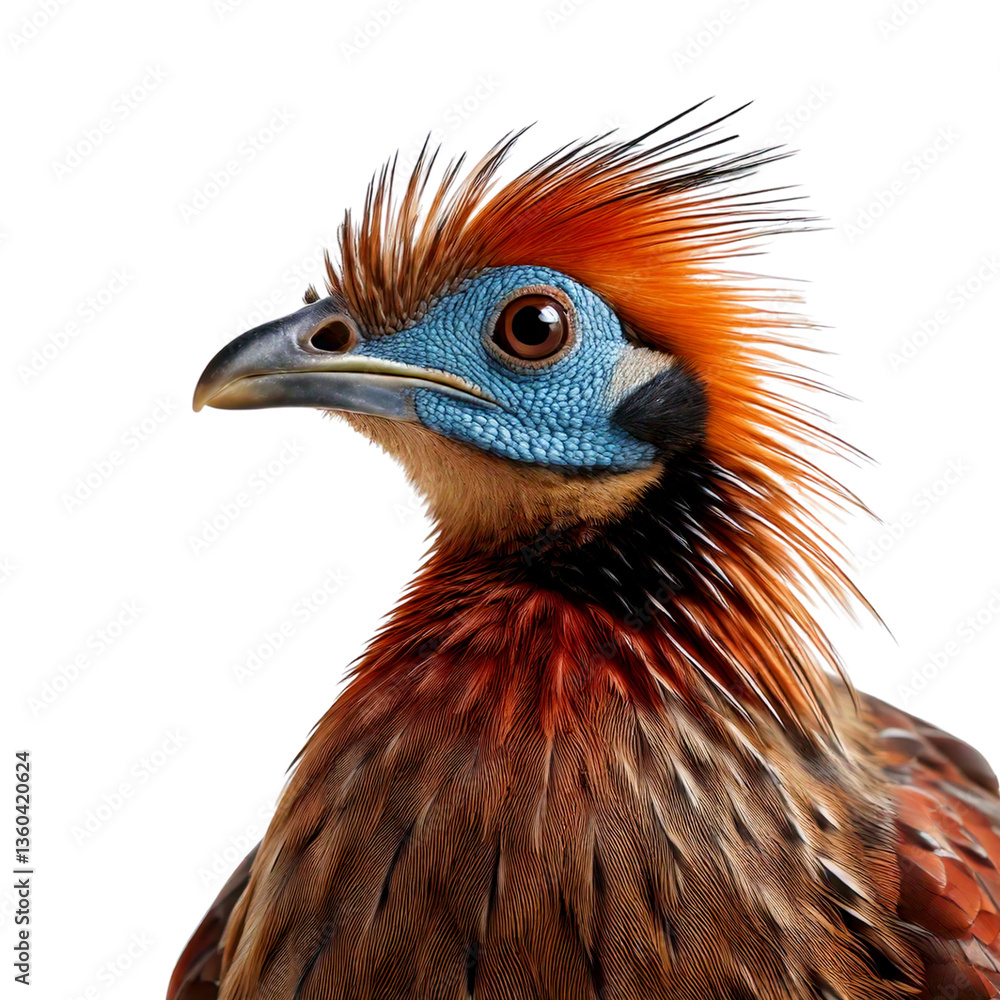 Fototapeta premium Hoatzin. Exotic topical bird.