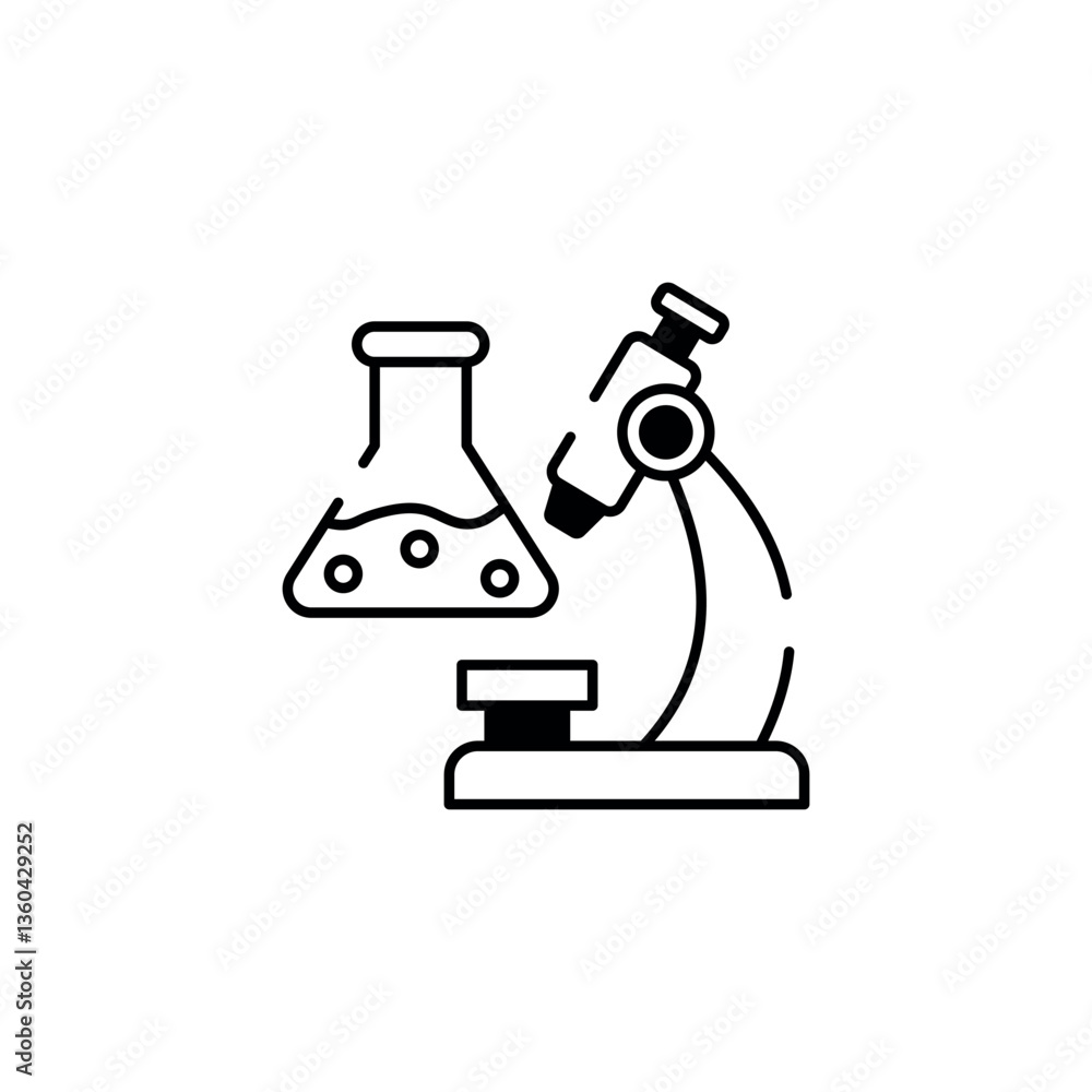 Lab icon design with white background stock illustration Lab icon design with white background stock illustration
