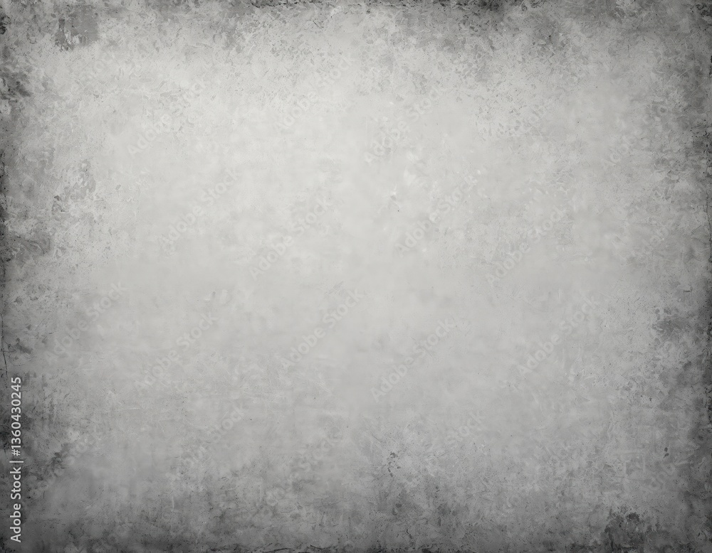 Obraz premium Grungy textured gray paper background. Dirty photocopy sheet, blank, dark grunge surface with copy space. Textured backdrop, vintage, rough, industrial design concept.