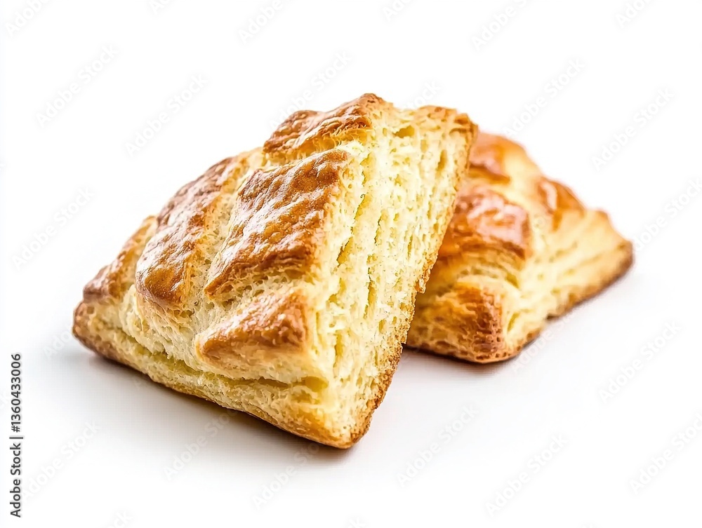 Two triangular pastries Two triangular pastries
