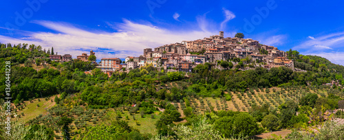Traditional medieval beautiful villages of Italy - scenic borgo Casperia, Rieti province, lazio region.
