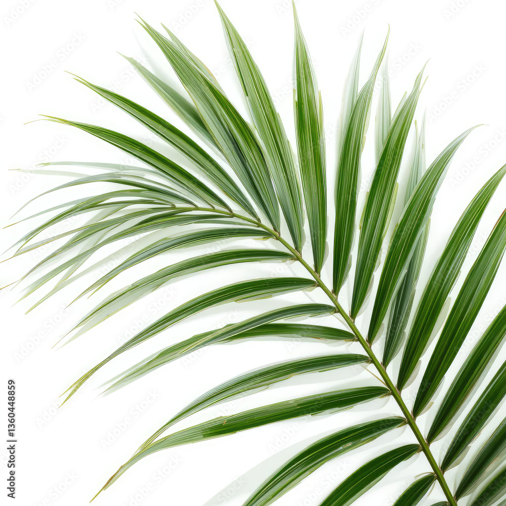 green palm leaf green palm leaf
