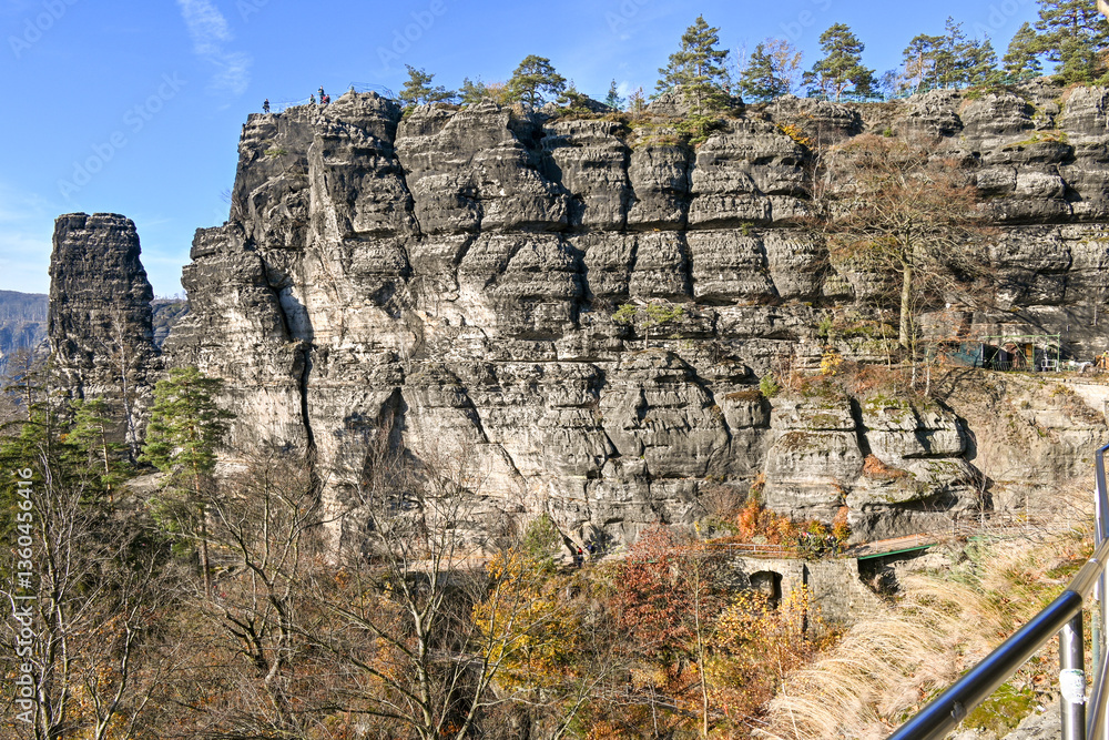 Fototapeta premium Felsen am Prebischtor, Böhmische Schweiz
