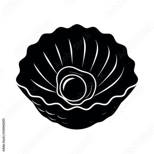 nautilus shell isolated on black